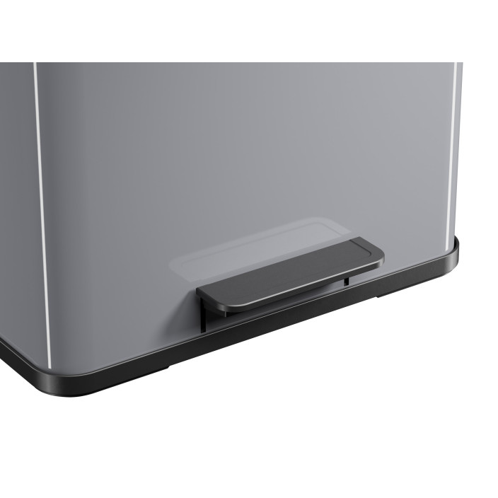 Kosz na śmieci HAILO L Öko trio Plus srebrny 3x9l