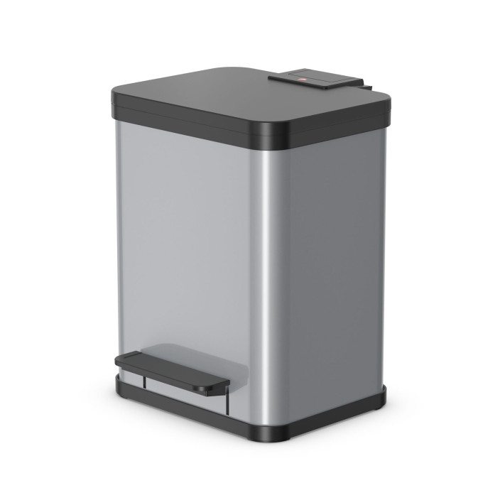Kosz na śmieci HAILO L Öko uno Plus srebrny 17l