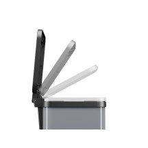 Kosz na śmieci HAILO L Öko uno Plus srebrny 17l