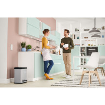 Kosz na śmieci HAILO L Öko uno Plus srebrny 17l