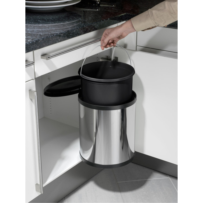 Kosz na śmieci HAILO M Box stalowy 15l