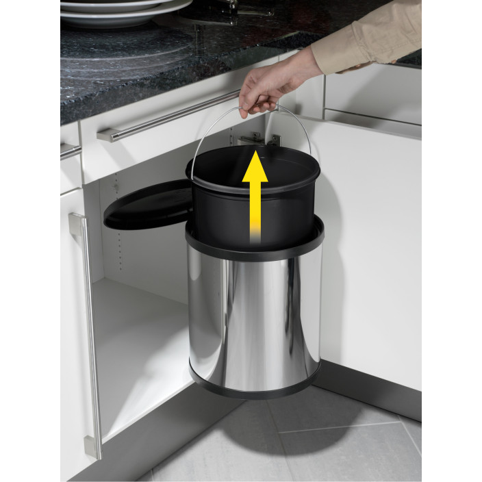 Kosz na śmieci HAILO M Box stalowy 15l