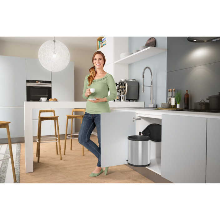 Kosz na śmieci HAILO M Box stalowy 15l