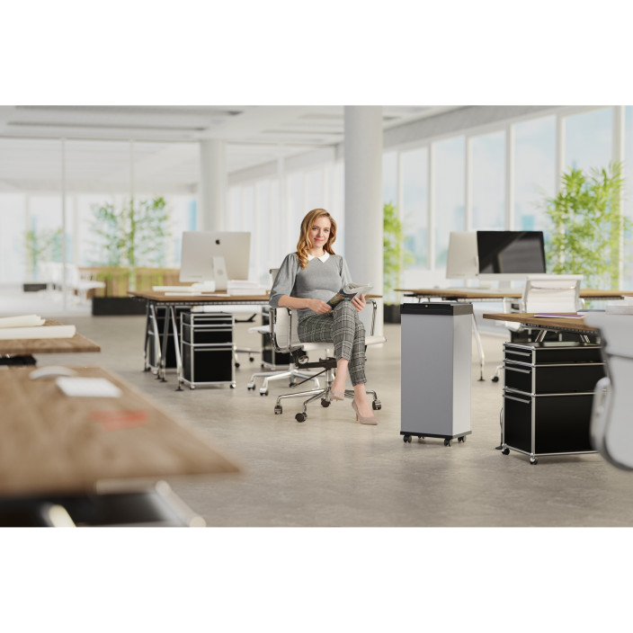 Kosz na śmieci HAILO XL Big-Box Swing srebrny 52l