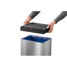 Kosz na śmieci HAILO XL Big-Box Swing stalowy 52l