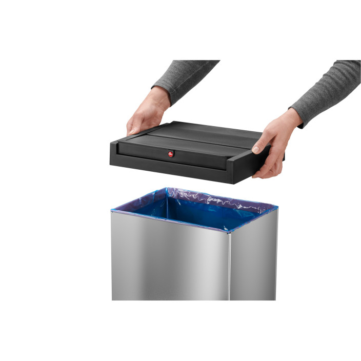 Kosz na śmieci HAILO XL Big-Box Swing stalowy 52l