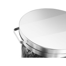 Kosz na śmieci HAILO XXXL Profiline MSS Design srebrny 120l