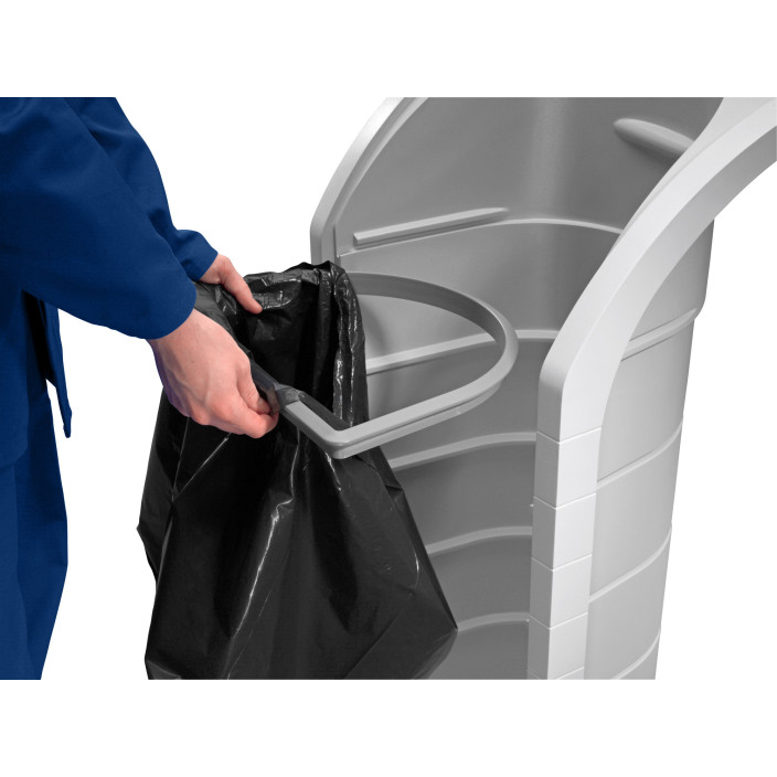 Kosz na śmieci HAILO XXXL Profiline WSB Design Plus z uchwytem szary 120l