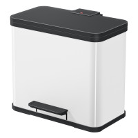 Kosz na śmieci HAILO Öko duo Plus L biały 17+9l