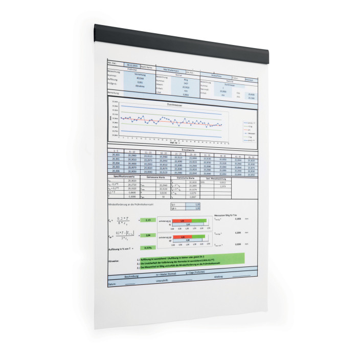 Listwa DURABLE Durafix Rail samoprzylepna magnetyczna 210mm czarna 470601
