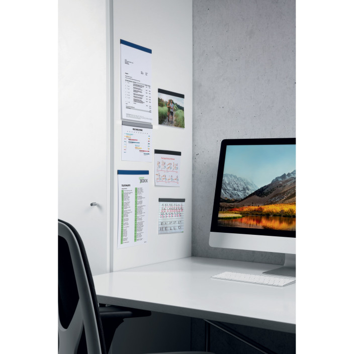 Listwa samoprzylepna magnetyczna DURABLE Durafix Rail 210mm granatowa