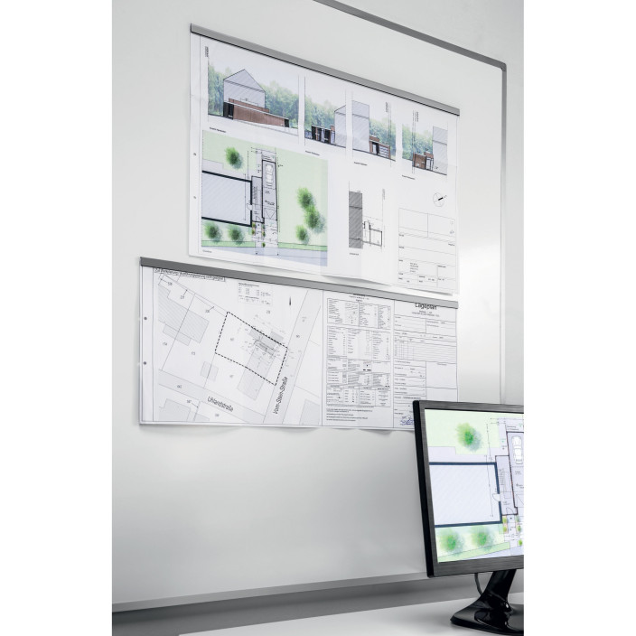 Listwa samoprzylepna magnetyczna DURABLE Durafix Roll 5m czarna