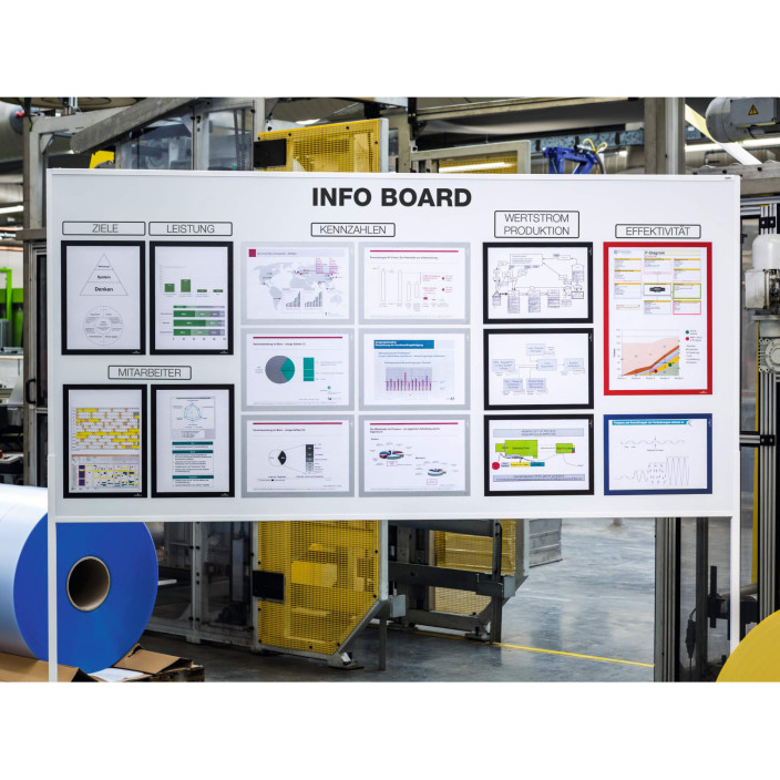 Magnetyczna ramka informacyjna DURABLE DURAFRAME MAGNETIC A4 5szt. czerwona