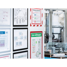 Magnetyczna ramka informacyjna DURABLE DURAFRAME MAGNETIC A4 5szt. czerwona