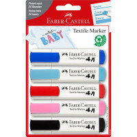 Marker do tkanin FABER-CASTELL Baby Shower kpl. 5 sztuk