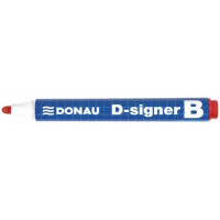 Marker DONAU suchościeralny D-signer 2-4mm okrągły czerwony