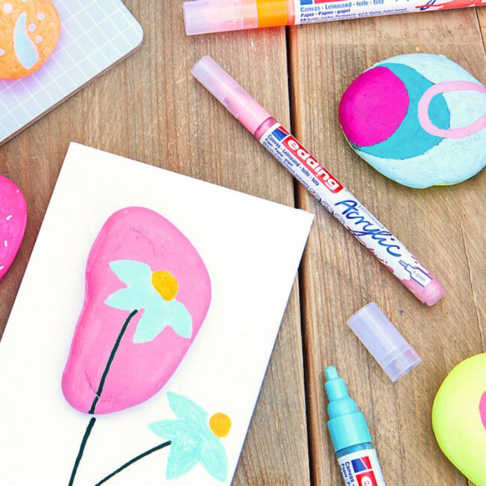 Marker EDDING akrylowy 5100 okrągły 2-3mm matowy czarny