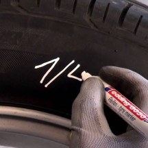 Marker EDDING do opon 8050 okrągły 2-4mm biały