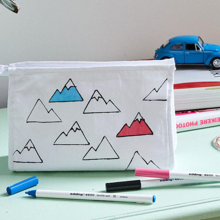 Marker EDDING do tekstyliów 4600 okrągły 1mm mix chłodnych kolorów 10szt. (8)