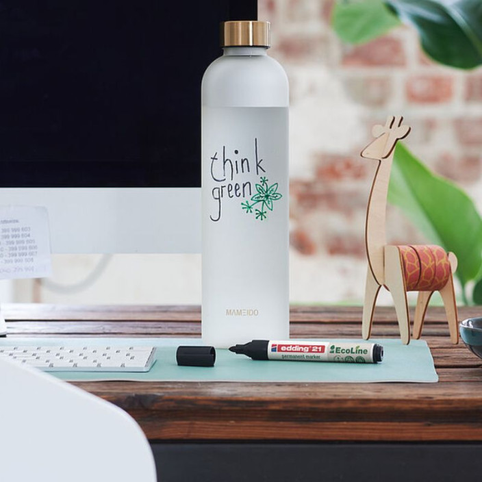 Marker EDDING Ecoline permanentny 21 okrągły 1,5-3mm niebieski (6)