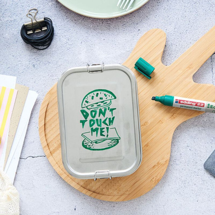 Marker EDDING Ecoline permanentny 22 ścięty 1-5mm czarny (2)