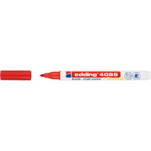 Marker EDDING  kredowy 4085 okrągły 1-2mm czerwony
