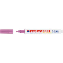Marker EDDING  kredowy 4085 okrągły 1-2mm metaliczny różowy