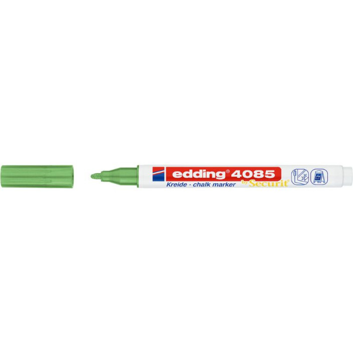 Marker EDDING kredowy 4085 okrągły 1-2mm metaliczny zielony