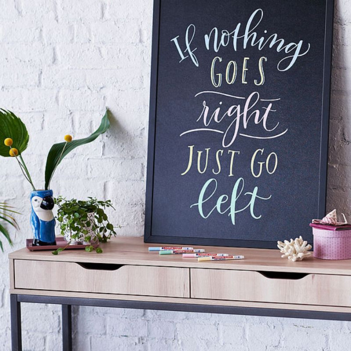 Marker EDDING kredowy 4085 okrągły 1-2mm mix metalicznych kolorów 2szt.