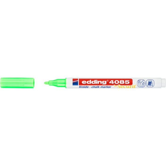 Marker EDDING kredowy 4085 okrągły 1-2mm neonowy zielony