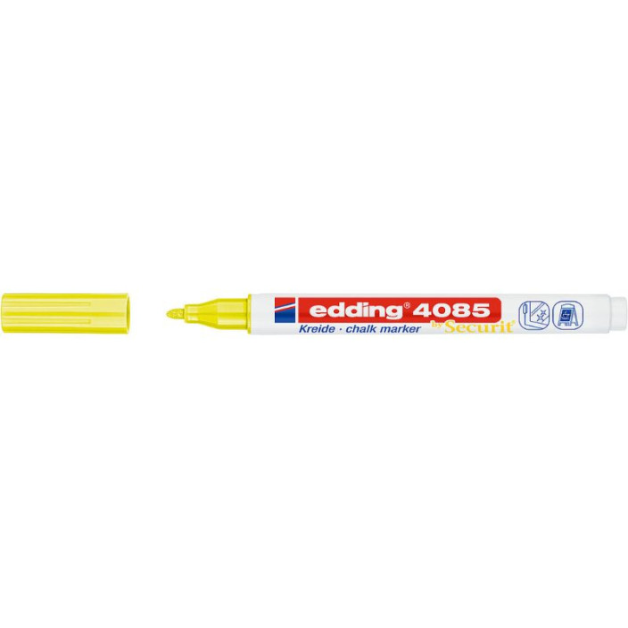 Marker EDDING kredowy 4085 okrągły 1-2mm neonowy żółty