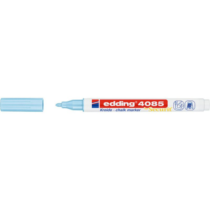 Marker EDDING kredowy 4085 okrągły 1-2mm pastelowy niebieski