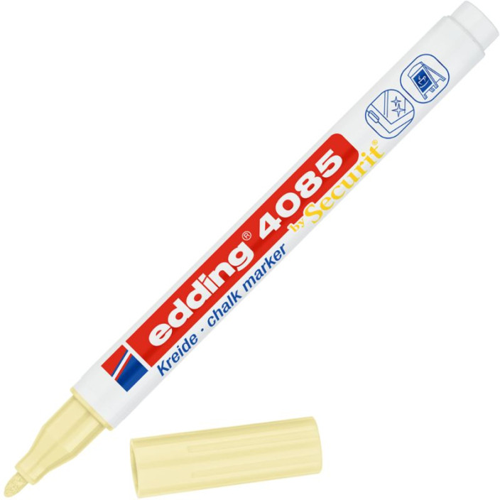 Marker EDDING kredowy 4085 okrągły 1-2mm pastelowy żółty