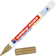 Marker EDDING kredowy 4085 okrągły 1-2mm złoty