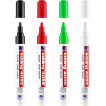 Marker EDDING kredowy 4095 okrągły 2-3mm mix kolorów 4szt.