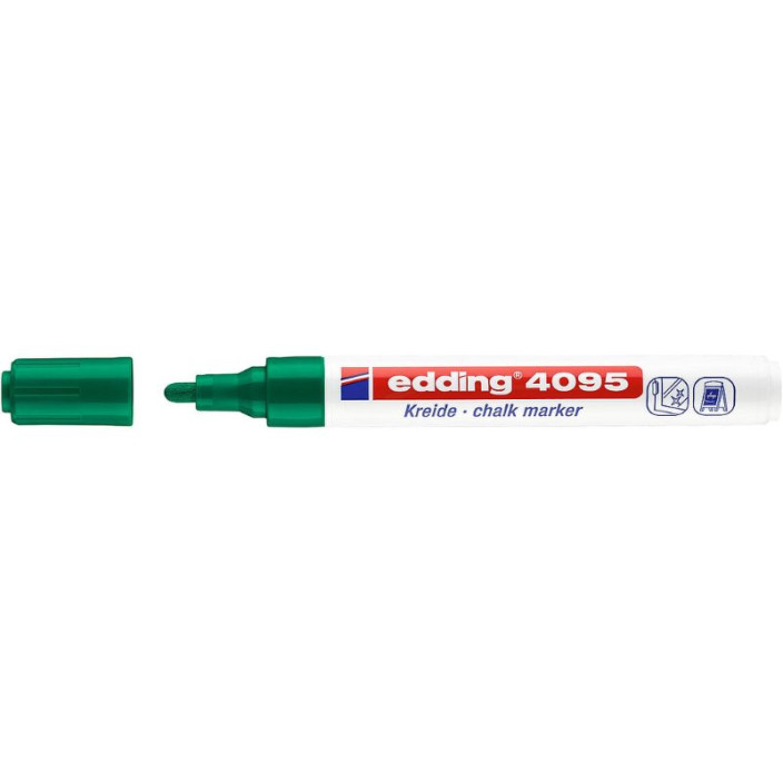 Marker EDDING kredowy 4095 okrągły 2-3mm zielony