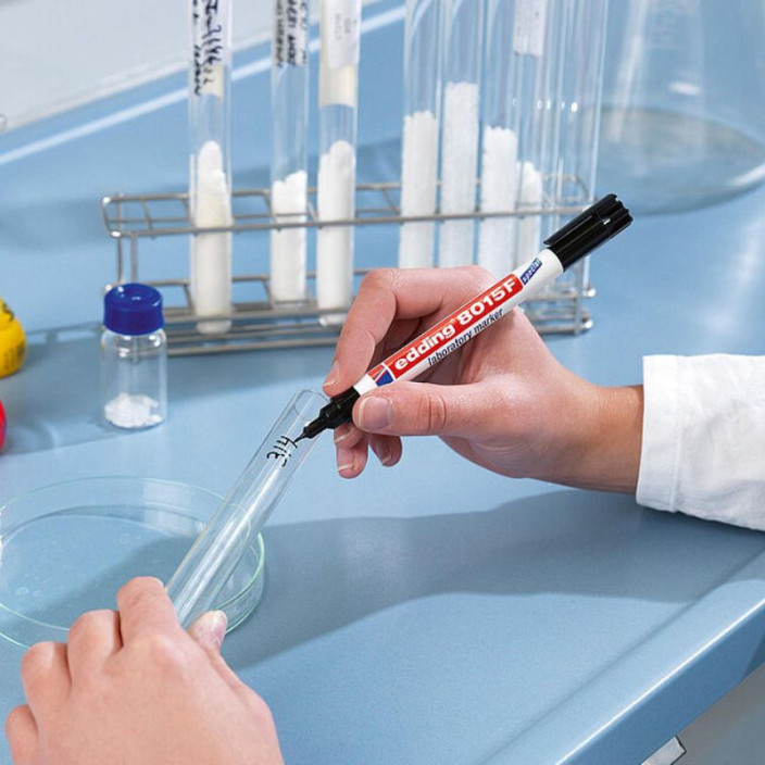 Marker EDDING laboratoryjny 8015F igłowy 0,75mm czarny