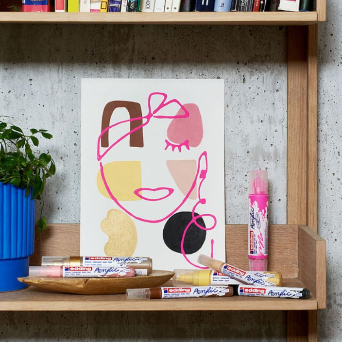 Marker EDDING Nordic akrylowy zestaw kreatywny mix kolorów 8szt.