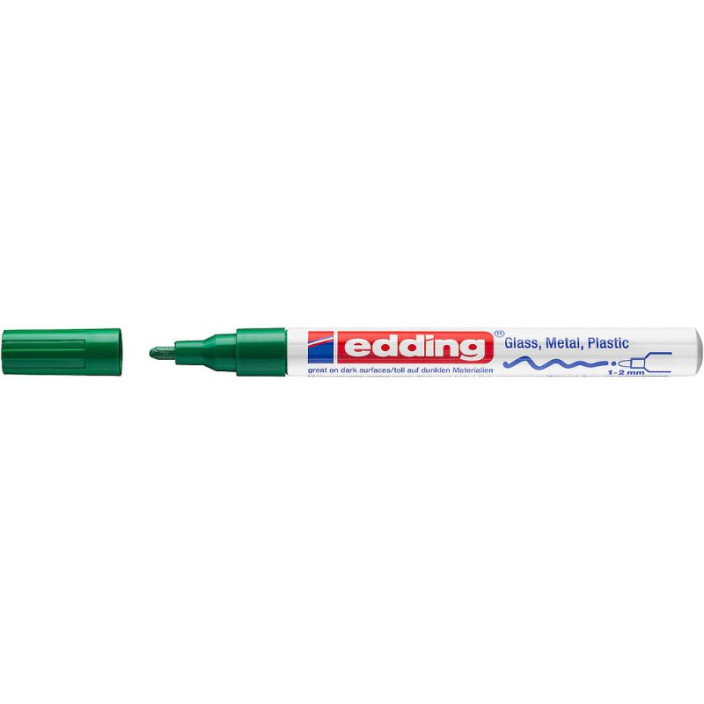 Marker EDDING olejowy 751 okrągły 1-2mm zielony