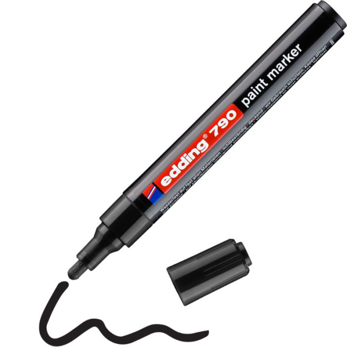 Marker EDDING olejowy 790 okrągły 2-3mm czarny