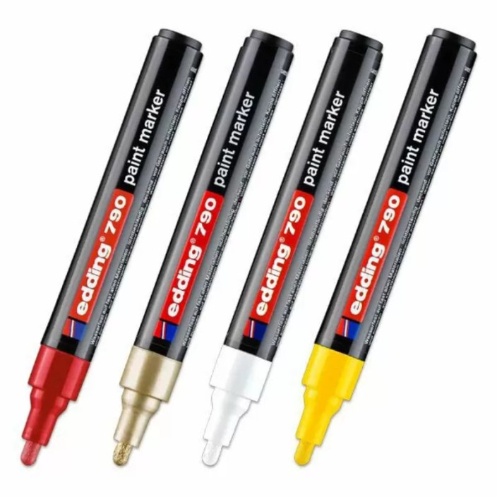 Marker EDDING olejowy 790 okrągły 2-3mm czarny