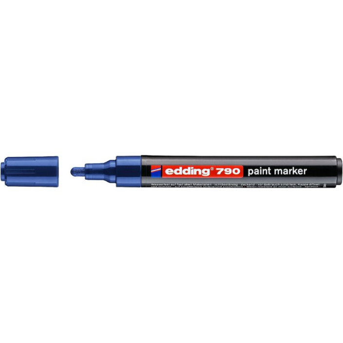 Marker EDDING olejowy 790 okrągły 2-3mm niebieski