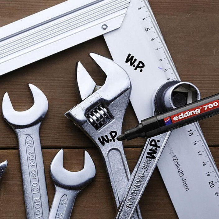 Marker EDDING olejowy 790 okrągły 2-3mm niebieski