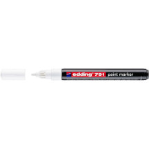 Marker EDDING olejowy 791 okrągły 1-2mm biały