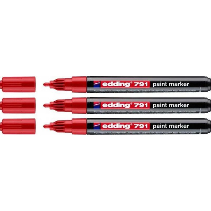 Marker EDDING olejowy 791 okrągły 1-2mm biały