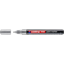 Marker EDDING olejowy 791 okrągły 1-2mm srebrny