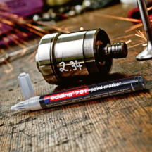 Marker EDDING olejowy 791 okrągły 1-2mm złoty