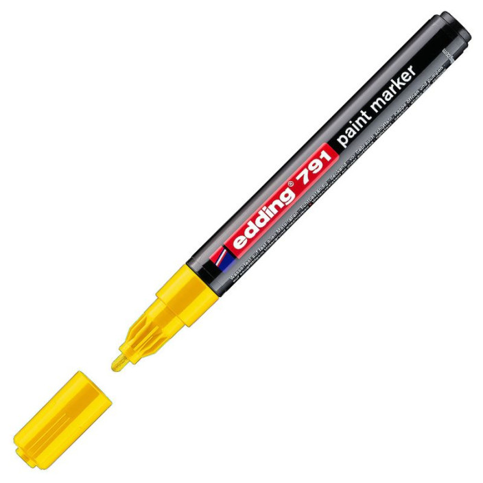Marker EDDING olejowy 791 okrągły 1-2mm żółty