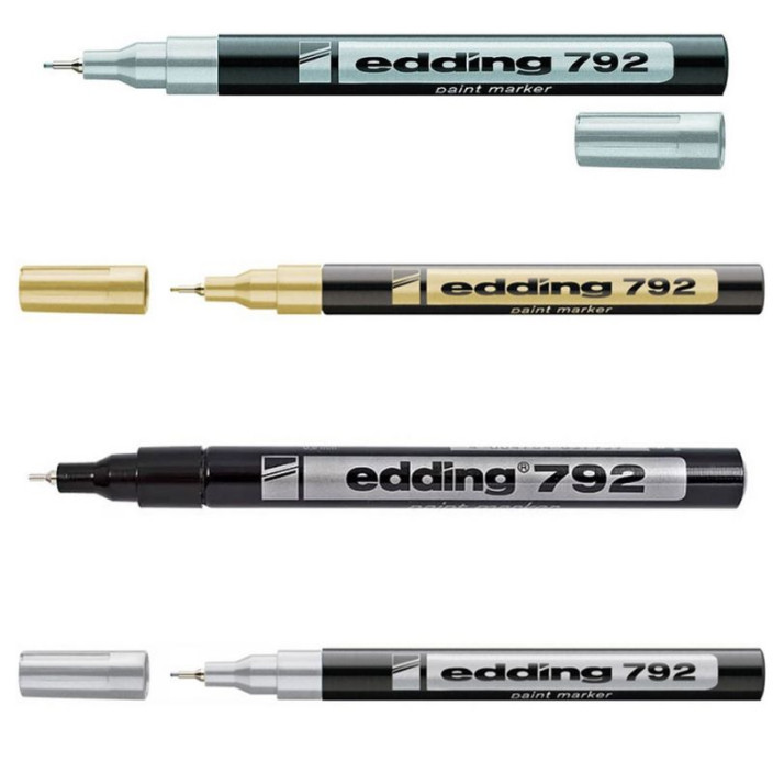 Marker EDDING olejowy 792 igłowy 0,8mm biały