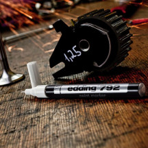 Marker EDDING olejowy 792 igłowy 0,8mm czerwony